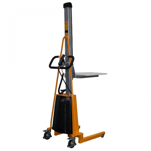 qteck Semi-elektrische Minilifter mit Plattform 470x600mm und 125-1700mm Hubhöhe 100kg Hubkraft-Beschreibung lesen
