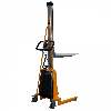 qteck Semi-elektrische Minilifter mit Plattform 470x600mm und 125-1700mm Hubhöhe 100kg Hubkraft