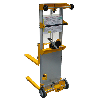 qteck Manuelle Minilifter Single 570mm Gabellänge 95-2500mm Hubhöhe mit 181kg Hubkraft
