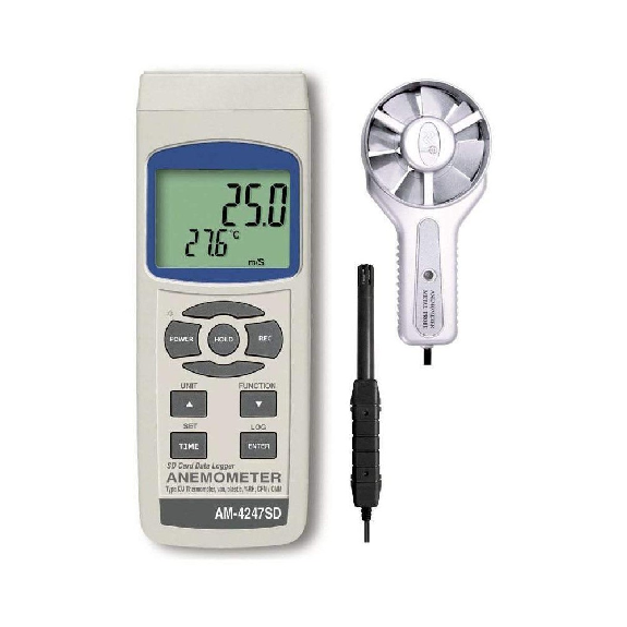 Termo Anemómetro Higrómetro AM4247SD-Leer más