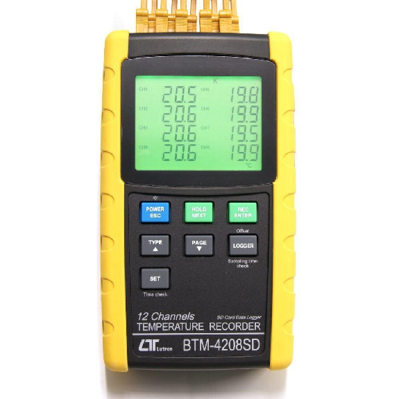 Thermomètre à 12 canaux BTM4208SD-Leggi tutto