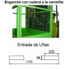 Jaula sube personas lateral con ruedas Jaula sube personas lateral con ruedas