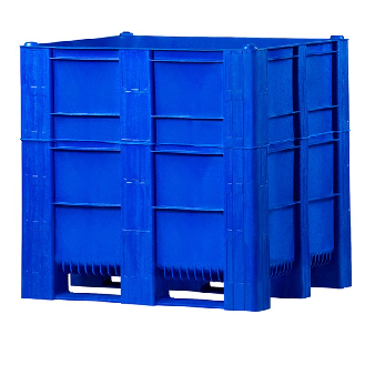 Caja palet monobloque 1030 L sobre patines-Leer más