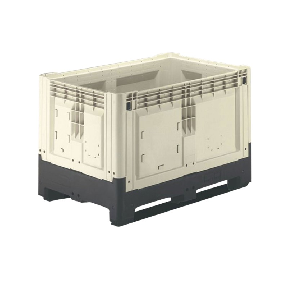 Caja palet plegable 3 patines - full 515 L-Leer más