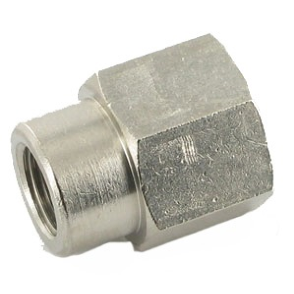 Manchon inégal en laiton nickelé - 1/8" - 3/8" F - 60 bar-Leggi tutto