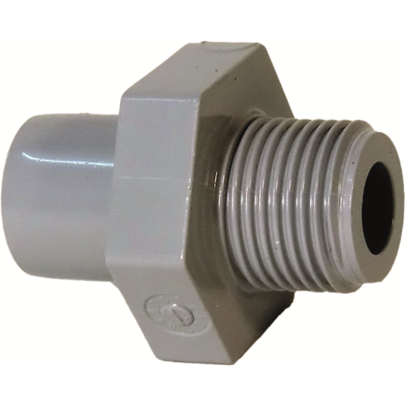 Mamelon PVC-C PN16 d16-3/8" Mamelon PVC-C PN16 d16-3/8"-Lire la description