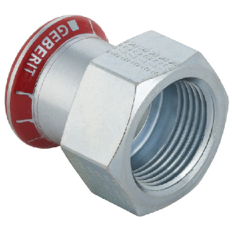 Manchon mixte   pressfitting galva  Ø 1/2" F x 12*-Lire la description