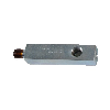 Adaptateur pour mano  - L: 75mm - Racc mano 1/2"NPT - Entrée 3/8"NPT M - Sortie 3/8"NPT F