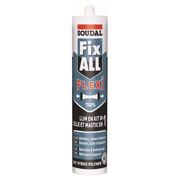 Colle-mastic  FIX-ALL Flexi - noir - 290ml. (12 PIECES)-Lire la description