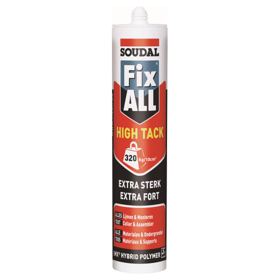 Colle-mastic  FIX-ALL High Tack - noir - 290ml. (12 PIECES)*-Lire la description