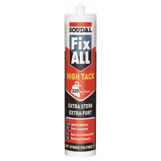 Colle-mastic  FIX-ALL High Tack - noir - 290ml. (12 PIECES)*-Lire la description