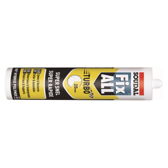 Colle-mastic  FIX-ALL Turbo - gris - 290ml. ( 12pc.)*-Lire la description