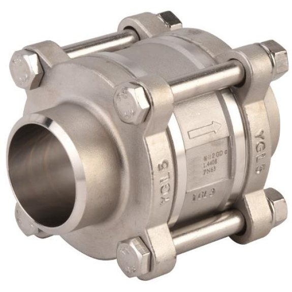Clapets anti-retour - Inox 316 - PTFE - DN80 - Butt weld - PN63 - Montage toute position - 200°C Clapets anti-retour - Inox 316 - PTFE - DN80 - Butt weld - PN63 - Montage toute position - 200°C-Lire la description
