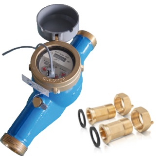 Compteur d'eau froide DN40 avec émetteur d'impulsions-Lire la description