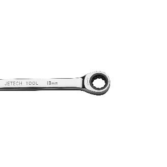 Jetech 13mm Clé mixte à cliquet - Clé polygonale en acier de qualité industrielle Cr-V au fini chrome poli-Lire la description