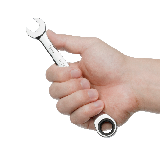 Jetech 13mm Clé mixte à cliquet - Clé polygonale en acier de qualité industrielle Cr-V au fini chrome poli-Lire la description