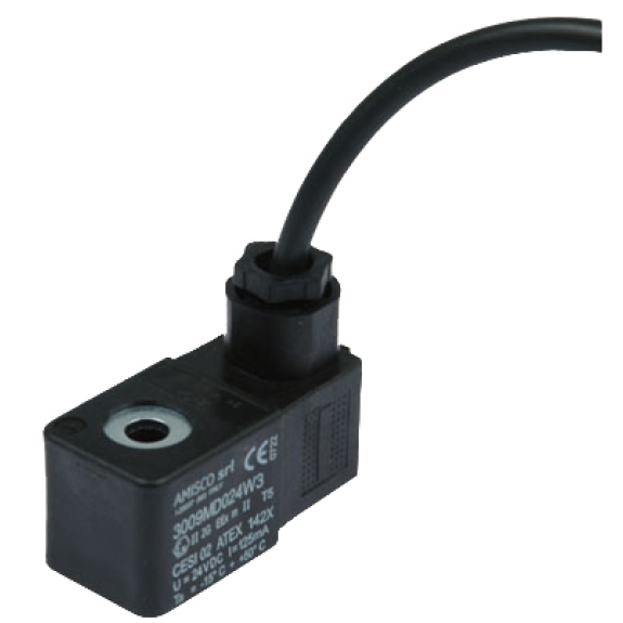 Bobine électrique ATEX  avec connecteur - 110/50 - Taille 30 - câble 5m-Lire la description