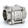 Clapets anti-retour - Inox 316 - PTFE - DN100 - Socket weld - PN63 - Montage toute position - 200°C