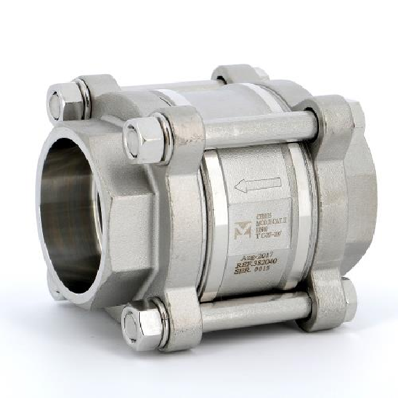 Clapets anti-retour - Inox 316 - PTFE - DN100 - Socket weld - PN63 - Montage toute position - 200°C Clapets anti-retour - Inox 316 - PTFE - DN100 - Socket weld - PN63 - Montage toute position - 200°C-Lire la description
