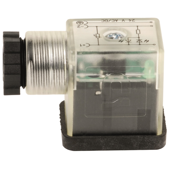 Connecteur débrochable orientable avec LED et VDR - Taille 22 - 230/DC - 230/50 - 2 broches + masse-Lire la description