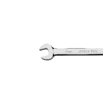 Jetech 16mm Clé mixte à cliquet - Clé polygonale en acier de qualité industrielle Cr-V au fini chrome poli-Lire la description