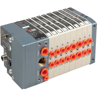 Ilots de distribution - 1x 5/2 Bi - Rac. inst. 6 mm ext. - Cde Electropneu.-Lire la description