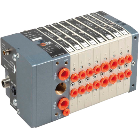 Ilots de distribution - 1x 5/3 Mono CF - Rac. inst. 6 mm ext. - Cde Electropneu.-Leggi tutto