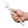 Jetech 19 mm Clé métrique mixte - Clé en acier Cr-V haute résistance finition sablée à profil mince