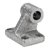 Contre charnière arrière en aluminium Type AB7 pour vérin selon ISO 15552 - Ø100