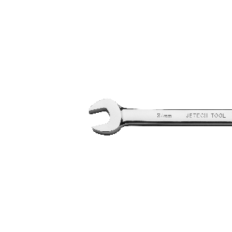 Jetech 21mm Clé mixte à cliquet - Clé polygonale en acier de qualité industrielle Cr-V au fini chrome poli-Lire la description