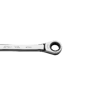 Jetech 21mm Clé mixte à cliquet - Clé polygonale en acier de qualité industrielle Cr-V au fini chrome poli-Lire la description