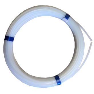 Tube pneumatique calibré en bobine - PTFE - 10x8 mm - Naturel - 100 m - P. max: 9 bar-Lire la description