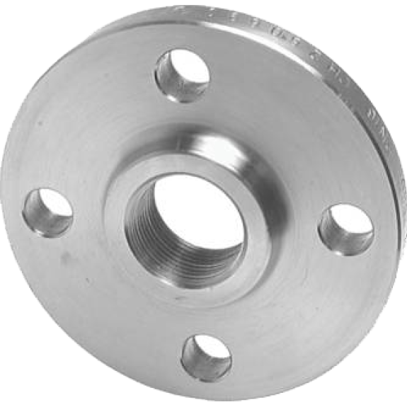Bride plate taraudée 4" - PN16 - GN10/16 - En inox 316L-Lire la description