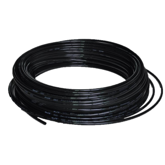 Tube pneumatique calibré en bobine - PTFE antistatique - 8x6 mm - Noir - 100 m - P. max: 11 bar-Lire la description