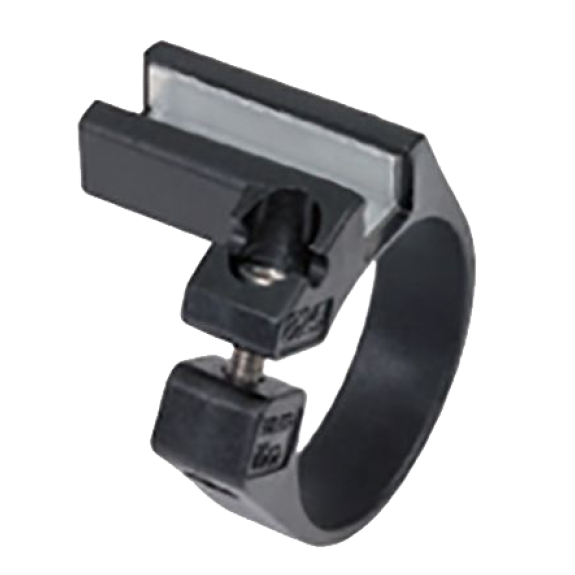 Collier de fixation en Acier inox pour détecteur en "T" pour vérins ronds de diamètre 20/25-Lire la description