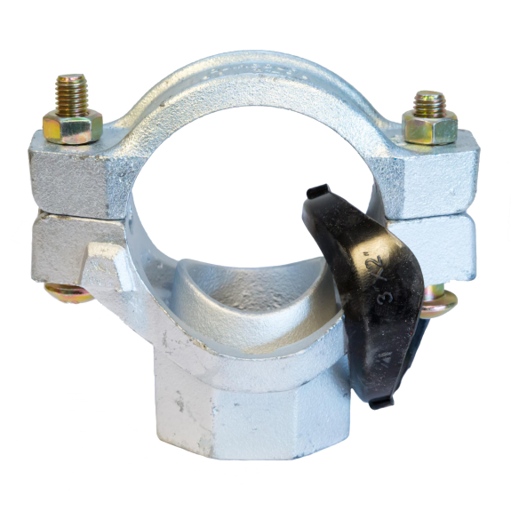 Piquage Quikcoup style 08T galva Ø 6" x 3" BSP*-Lire la description