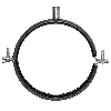 Collier galva M8 pour gaine spiralée - Ø 450mm