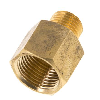 Adaptateurs en laiton (G3/8"F-M12x1,25 M) - Ø de sortie: / - M12 x 1,25 (M) - Laiton - Pmax.: 10 bar