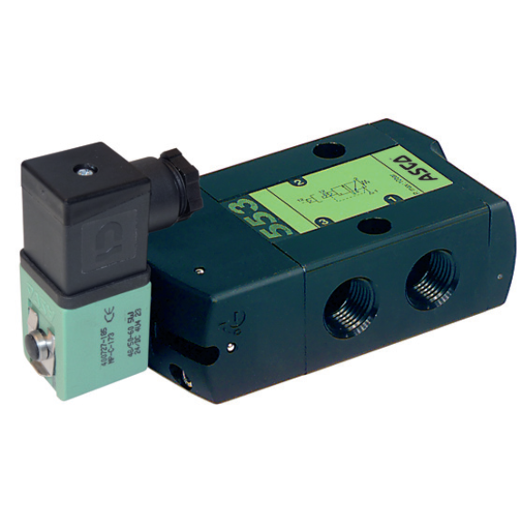 Distributeurs en ligne avec joint - 3/2 Monostable NF - G1/2" - Commande Electropneumatique - 230/50-Lire la description