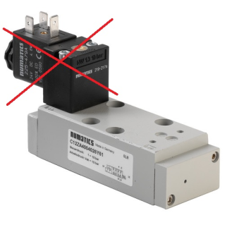 Distributeurs sur embase - 5/3 CF - Cde Electropneu. - Rap. Res. centre - Ss Joint-Lire la description