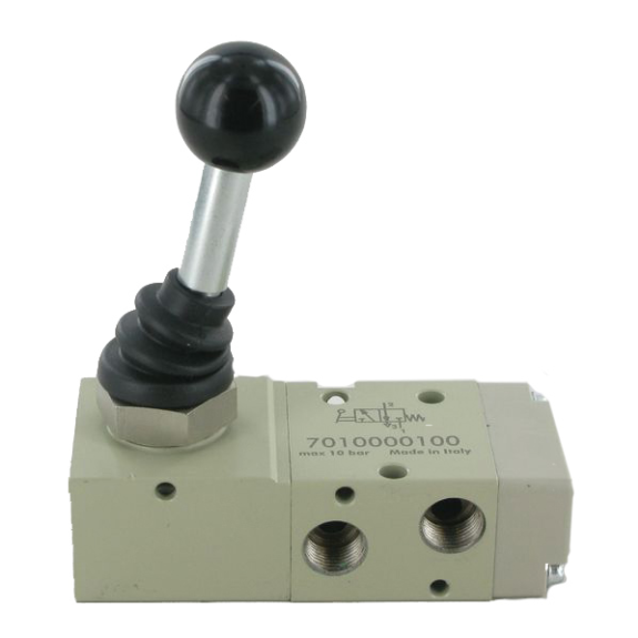 Distributeurs en ligne - 3/2 Mono NF - G1/4" - Cde Muscu à levier - Rap. Res. - Av. Joints-Lire la description