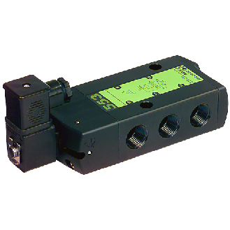 Distributeurs en ligne avec joint - 5/2 Monostable - G1/2" - Commande Electropneumatique - 48/50-60-Lire la description