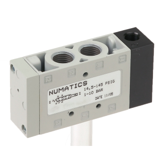 Distributeur en ligne sans joint - 5/2 Monostable - G1/4" - Pneumatique - Rappel Ressort-Lire la description