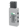 Distributeur en ligne sans joint - 5/2 Mono - G1/4" - Electropneumatique - Rappel Ressort - 24/DC