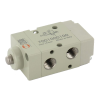 Distributeurs en ligne - 3/2 Mono NF - G1/8" - Cde Méca poussoir servopil.- Rap. Res. - Av. Joints