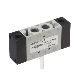 Distributeur en ligne sans joint - 5/3 Centre Fermé - G1/4" - Pneumatique - Rappel Ressort centre-Lire la description