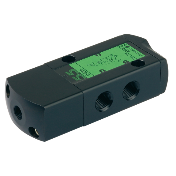 Distributeurs en ligne - 3/2 Mono NF - G1/4" - Cde pneu. - Rap. Res. - Av. Joints-Lire la description