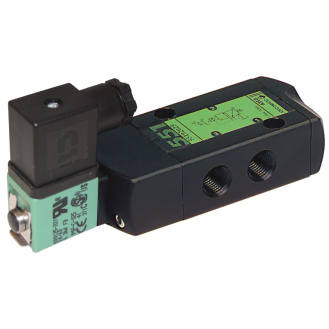Distributeurs en ligne avec joint - 3/2 Monost. NF - G1/4" - Commande Electropneumatique - 24/50-60-Lire la description