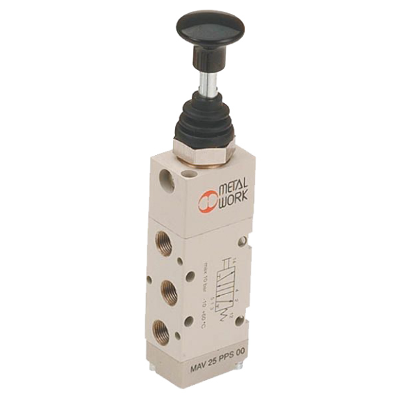 Distributeurs en ligne - 5/2 Mono / Bi NF - G1/8" - Cde Muscu - Rap. Res. - Av. Joints-Lire la description