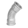 Raccord fileté/taraudé - Coude 45° - Fonte Galva - 3" F - Pmax: 20 bar